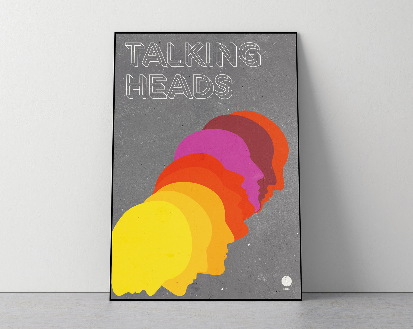 Talking Heads - Art Print / Poster - Grey